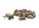 ARTITEC 387450 HO - Platform cargo: jute sacks with cart