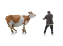 ARTITEC 5160023 N - Farmer with obstinate cow - fermier avec vache rcalcitrante