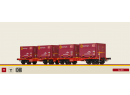 BRAWA 51137 HO - Wagon plat type Sggmmrrs ep VI DB AG