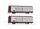 ROCO 6600111 HO - Set de 2 wagon  parois coulissantes type Hbbis ep VI DB