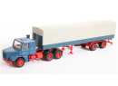 HERPA 836008 HO - Tracteur routier SCANIA avec semi remouqre b�ch�e