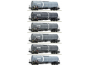 ROCO 6600007 HO - Set de 6 wagons citernes type Zans ep VI VTG