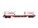 JOUEF HJ6310 HO - Plat type Rs avec 2 containers CITRO�N 20p ep IV SNCF