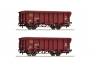 ROCO 6600251 HO - Coffret de 2 tombereaux � toit enrouleable, ep IV SNCF