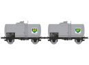 REE Mod�les WB876 HO - Set de 2 citernes � p�trole BO ep III SNCF