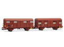JOUEF HJ6325 HO - Set de 2 couverts type Gs avec feux de fin de convoi ep IV SNCF