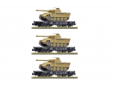 FLEISCHMANN 845606 N - Set de plats charge lourde avec Panzer V,WWII DRB