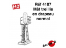 DECAPOD 4107 HO - M�t treillis en drapeau normal