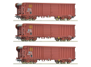 ROCO 6600285 HO - Set de 3 tombereaux type Taems ep IV SNCF