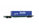 RIVAROSSI HR6706 HO - Wagon porte conteneur Sgnss GTS  ep VIBarilla