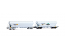 JOUEF HJ6320 HO - Set de 2 c�r�aliers faces planes MILLET CARGIL ep VI SNCF