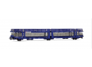 JOUEF HJ6327 HO - HJ6327 Transfesa, wagon porte-voitures, Laeks 63C , livr�e bleue ep VI