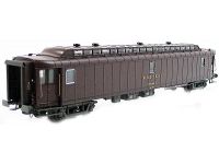 Photo 1/1 : Voiture postale OCEM PTT PAz brun PTT  bourrelets, bogies Y2, marquages postes n50 87 00-47 268-3